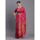 Generic Women's Silk Printed Saree With Unstitched Blouse 5.5Mtr (Magenta) Generic Women's Silk Printed Saree With Unstitched Blouse 5.5Mtr (Magenta)