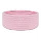 Generic Cotton 8x3 Inch Round 1 Pcs Bedside Organizer With Out Lid (Pink)
