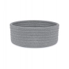 Generic Cotton 8x3 Inch Round 1 Pcs Bedside Organizer With Out Lid (Gray)
