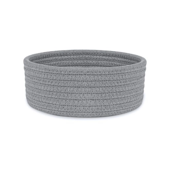 Generic Cotton 8x3 Inch Round 1 Pcs Bedside Organizer With Out Lid (Gray) Generic Cotton 8x3 Inch Round 1 Pcs Bedside Organizer With Out Lid (Gray)
