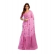 Generic Women's Linen Cotton Printed Ready To Wear Saree With Unstitched Blouse 5.5 Mtr (Light_Pink)
