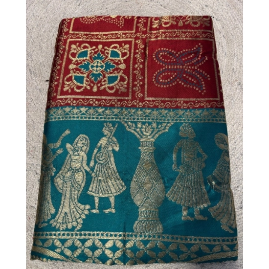 Generic Women's Jacquard Printed Saree With Unstitched Blouse 5.5Mtr (Maroon) Generic Women's Jacquard Printed Saree With Unstitched Blouse 5.5Mtr (Maroon)