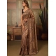Generic Women's Viscose Silk Embroidered Saree With Unstitched Blouse 5.5Mtr (Brown) Generic Women's Viscose Silk Embroidered Saree With Unstitched Blouse 5.5Mtr (Brown)