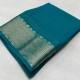 Generic Women's Crepe Chit Pallu Solid Saree With Unstitched Blouse 5.5Mtr (Sky Blue) Generic Women's Crepe Chit Pallu Solid Saree With Unstitched Blouse 5.5Mtr (Sky Blue)