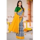 Generic Women's Soft Pure Cotton Printed Saree With Unstitched Blouse 5.5Mtr (Yellow) Generic Women's Soft Pure Cotton Printed Saree With Unstitched Blouse 5.5Mtr (Yellow)