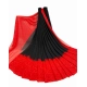Generic Women's Georgette Printed Saree With Unstitched Blouse 5.5Mtr (Black-Red)