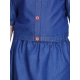 Generic Girl's Denim Solid Cold Shoulder Top and Skirt Set (Navy Blue) Generic Girl's Denim Solid Cold Shoulder Top and Skirt Set (Navy Blue)