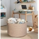 Generic Cotton Pack Of_1 14x12 Inch Storage Basket For Clothes With Out Lid (Kidi) Generic Cotton Pack Of_1 14x12 Inch Storage Basket For Clothes With Out Lid (Kidi)