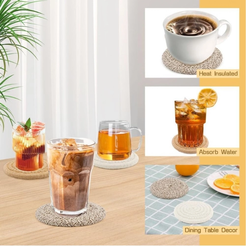 Generic Cotton Rope Drink Coasters 6 Pcs Set (Mix) Generic Cotton Rope Drink Coasters 6 Pcs Set (Mix)