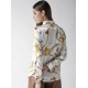 Generic Women's Satin Printed Long Sleeves Shirt (White-Gold) Generic Women's Satin Printed Long Sleeves Shirt (White-Gold)