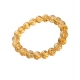 Generic Natural Crystal 8mm Citrine Bracelet (Yellow)