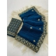 Generic Women's Satin Embellished Saree With Unstitched Blouse 5.5Mtr (Teal) Generic Women's Satin Embellished Saree With Unstitched Blouse 5.5Mtr (Teal)
