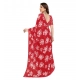 Generic Women's Georgette Printed Saree With Unstitched Blouse 5.5Mtr (Red) Generic Women's Georgette Printed Saree With Unstitched Blouse 5.5Mtr (Red)