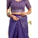 Generic Women's Faux Linen Geometric Print Ready to wear Saree With Unstitched Blouse 5.5Mtr (Purple) Generic Women's Faux Linen Geometric Print Ready to wear Saree With Unstitched Blouse 5.5Mtr (Purple)