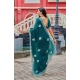 Generic Women's Faux Shimmer Floral Embroidery Ready to wear Saree With Unstitched Blouse 5.5Mtr (Teal) Generic Women's Faux Shimmer Floral Embroidery Ready to wear Saree With Unstitched Blouse 5.5Mtr (Teal)