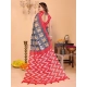 Generic Women's Linen Cotton Printed Saree With Unstitched Blouse 5.5Mtr (Grey) Generic Women's Linen Cotton Printed Saree With Unstitched Blouse 5.5Mtr (Grey)