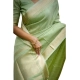 Generic Women's Faux_Banarasi Lining Pattern Saree With Unstitched Blouse 5.5Mtr (Light_Green) Generic Women's Faux_Banarasi Lining Pattern Saree With Unstitched Blouse 5.5Mtr (Light_Green)