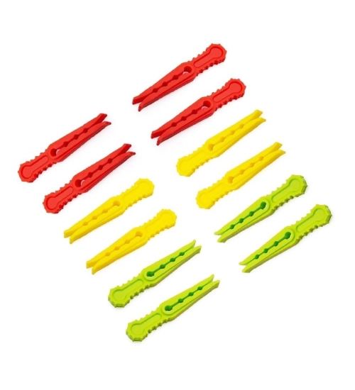 Generic Pack of 4_Cloth Hanger Clips 36Pcs set – Multi-Purpose Clothes Pegs (Color: Assorted )