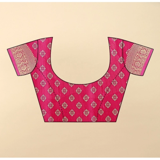 Generic Women's Cotton Silk Floral Printed Saree With Unstitched Blouse 5.5Mtr (Pink) Generic Women's Cotton Silk Floral Printed Saree With Unstitched Blouse 5.5Mtr (Pink)