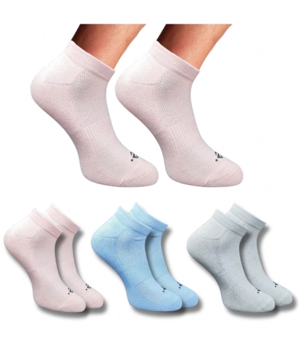 Generic 3_Pair Set Unisex Casual Cotton Printed Low Cut Socks (Multicolor)