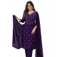 Generic Women's Georgette Ethnic Motif Round 3/4th Sleeve Kurti With Pant Dupatta Set (Purple) Generic Women's Georgette Ethnic Motif Round 3/4th Sleeve Kurti With Pant Dupatta Set (Purple)