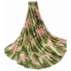 Generic Women's Georgette Printed Saree With Unstitched Blouse 5.5Mtr (Mehendi-Pink)