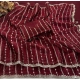 Generic Women's Slik Embellished Saree With Unstitched Blouse 5.5Mtr (Maroon)