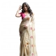 Generic Women's Georgette Embellished Saree With Unstitched Blouse 5.5Mtr (Cream-Pink) Generic Women's Georgette Embellished Saree With Unstitched Blouse 5.5Mtr (Cream-Pink)