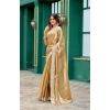 Generic Women's Faux Shimmer Geometric Ready to wear Saree With Unstitched Blouse 5.5Mtr (Beige) Generic Women's Faux Shimmer Geometric Ready to wear Saree With Unstitched Blouse 5.5Mtr (Beige)