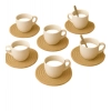 Generic Cotton Rope Drink Coasters 6 Pcs Set (Beige) Generic Cotton Rope Drink Coasters 6 Pcs Set (Beige)