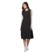 Generic Women's Denim Solid Sleeveless Dress (Black) Generic Women's Denim Solid Sleeveless Dress (Black)