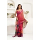 Generic Women's Faux Linen Floral Print Ready to wear Saree With Unstitched Blouse 5.5Mtr (Pink) Generic Women's Faux Linen Floral Print Ready to wear Saree With Unstitched Blouse 5.5Mtr (Pink)