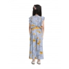 Generic Girl's Rayon Floral Flutter Jumpsuit (Blue-Yellow) Generic Girl's Rayon Floral Flutter Jumpsuit (Blue-Yellow)