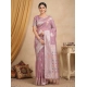 Generic Women's Linen Cotton Printed Saree With Unstitched Blouse 5.5Mtr (Purple) Generic Women's Linen Cotton Printed Saree With Unstitched Blouse 5.5Mtr (Purple)