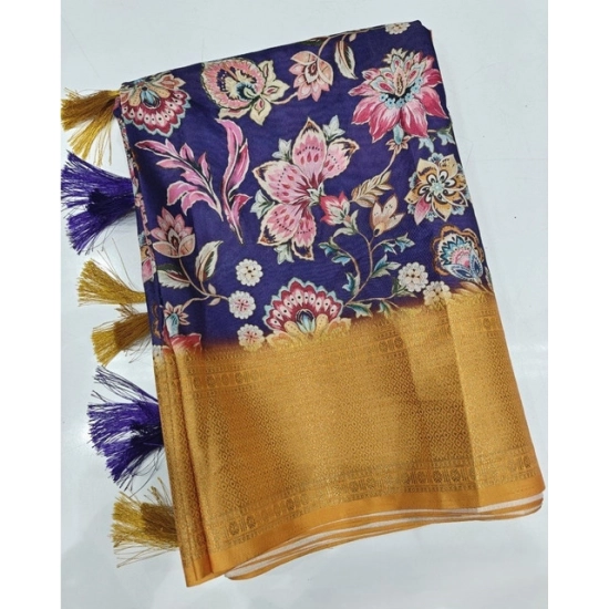 Generic Women's Cotton Silk Floral Printed Saree With Unstitched Blouse 5.5Mtr (Multicolor) Generic Women's Cotton Silk Floral Printed Saree With Unstitched Blouse 5.5Mtr (Multicolor)
