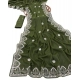 Generic Women's Georgette Embellished Saree With Unstitched Blouse 5.5Mtr (Green) Generic Women's Georgette Embellished Saree With Unstitched Blouse 5.5Mtr (Green)