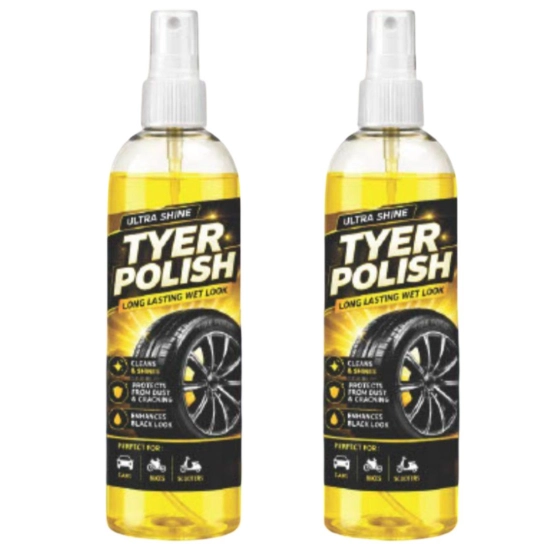 Generic Pack of 2 Deep Black Tyer Polish Liquid Spray Bottle 200 ML Generic Pack of 2 Deep Black Tyer Polish Liquid Spray Bottle 200 ML