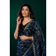 Generic Women's Net Sequence Saree With Unstitched Blouse 5.5Mtr (Blue) Generic Women's Net Sequence Saree With Unstitched Blouse 5.5Mtr (Blue)