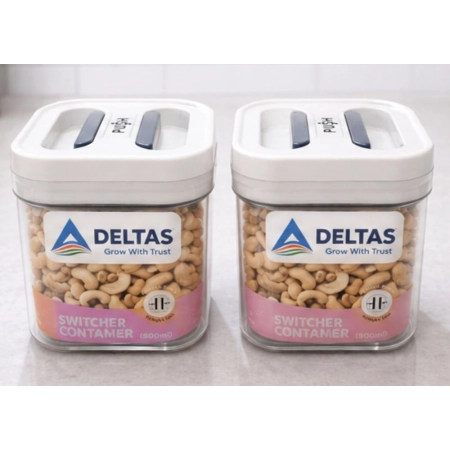 Generic Pack of 2 Switchers Airtight Storage Container Set 500 ML (White)