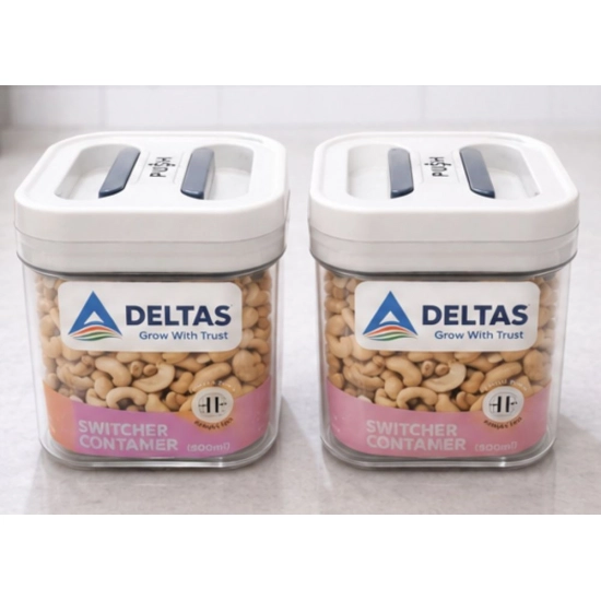 Generic Pack of 2 Switchers Airtight Storage Container Set 500 ML (White)