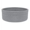 Generic Cotton 8x3 Inch Round 1 Pcs Bedside Organizer With Out Lid (Gray)