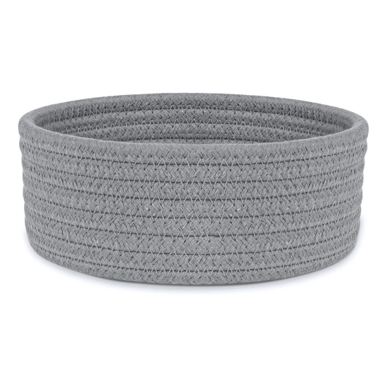 Generic Cotton 8x3 Inch Round 1 Pcs Bedside Organizer With Out Lid (Gray) Generic Cotton 8x3 Inch Round 1 Pcs Bedside Organizer With Out Lid (Gray)