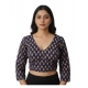 Generic Women's Ajrakh Cotton Printed Halter Neck Padded Blouse (Navy 38 Ready (Self Alterable 36–40) Generic Women's Ajrakh Cotton Printed Halter Neck Padded Blouse (Navy 38 Ready (Self Alterable 36–40)
