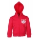 Generic Girl's Fleece Printed Long Sleeves Hoodie Jacket (Magenta) Generic Girl's Fleece Printed Long Sleeves Hoodie Jacket (Magenta)