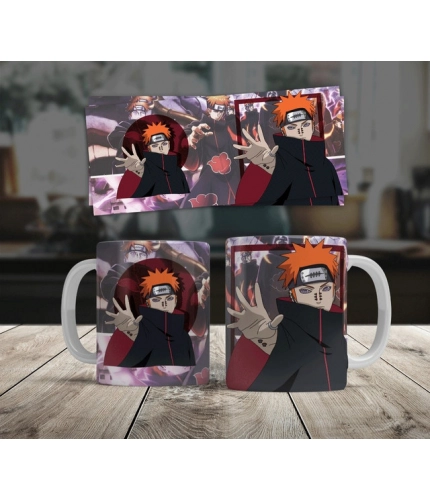 Generic Anime Pain (Akatsuki) Ceramic Printed Coffee Mug (White)