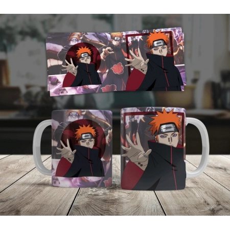 Generic Anime Pain (Akatsuki) Ceramic Printed Coffee Mug (White)