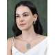 Generic Women's Brass Silver Plated Pendant Set (Turquoise) Generic Women's Brass Silver Plated Pendant Set (Turquoise)