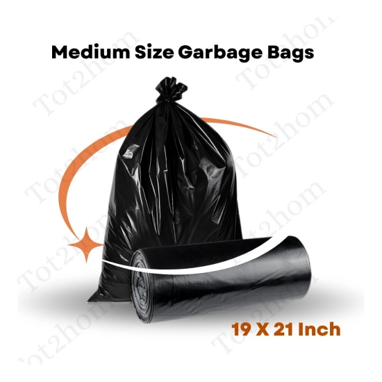 Generic Pack of 10 Polyethylene 19 x 21 Inches Garbage Bag (Black) Generic Pack of 10 Polyethylene 19 x 21 Inches Garbage Bag (Black)