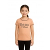 Generic Girl's Cotton Printeded Round Neck T-Shirt (Sandal Beach)