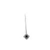 Generic Women's Brass Silver Plated Pendant Set (Blue) Generic Women's Brass Silver Plated Pendant Set (Blue)